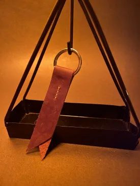 2 Hand Crafted Leather Keychains