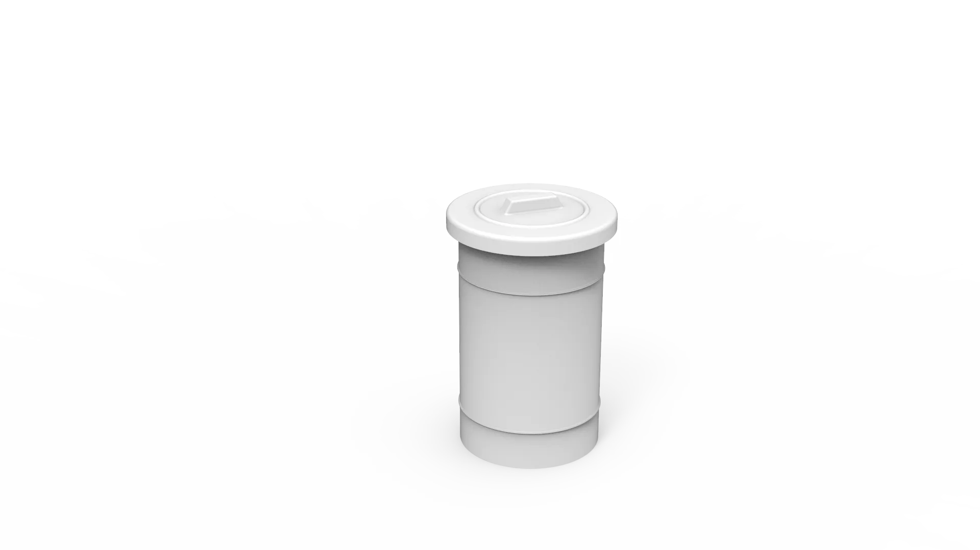 50L Round Drum With Loose Fitting Lid (RD0050)