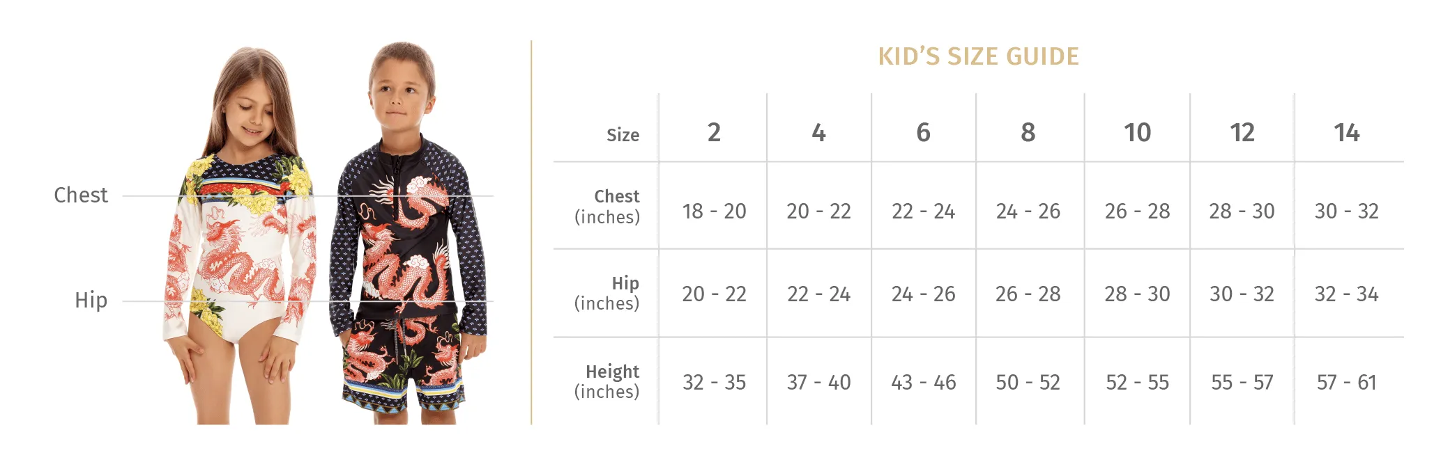 Agua Bendita Lackie Vitreo Kids Rashguard Set