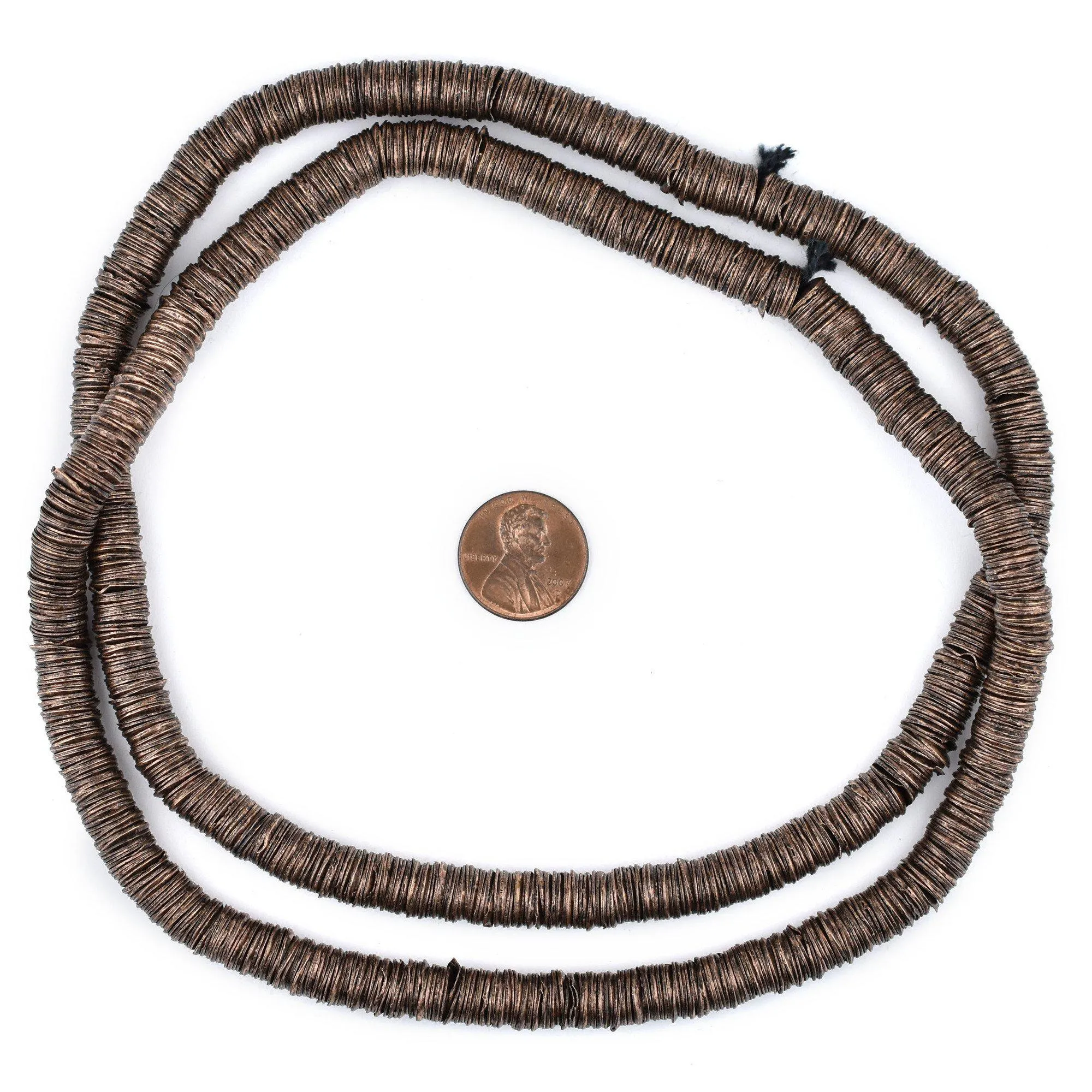 Antiqued Copper Interlocking Crisp Beads (8mm)