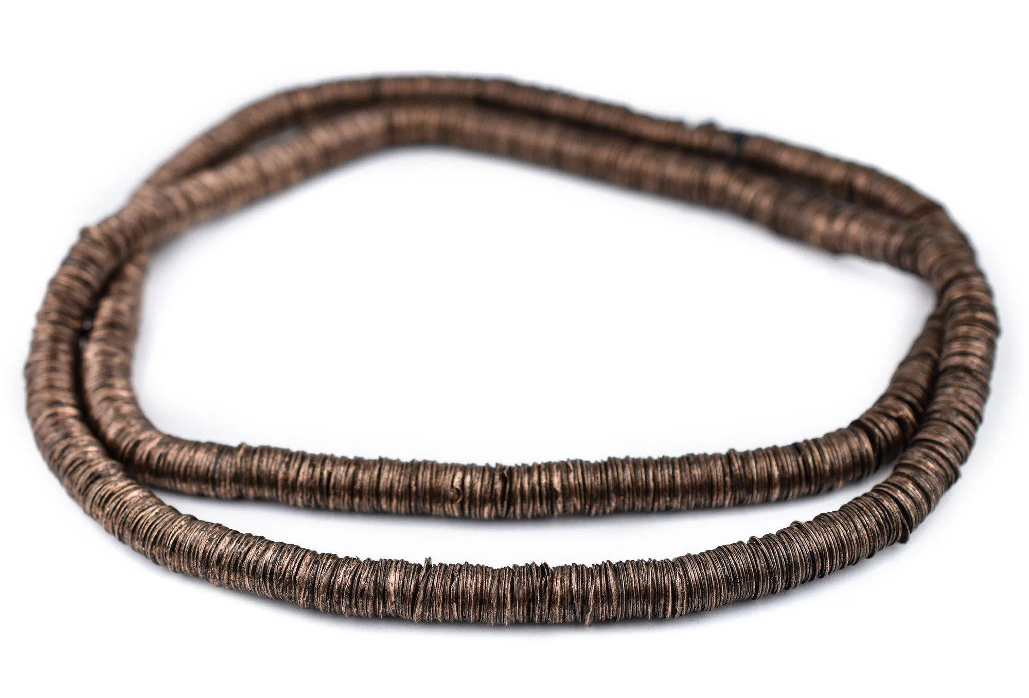 Antiqued Copper Interlocking Crisp Beads (8mm)