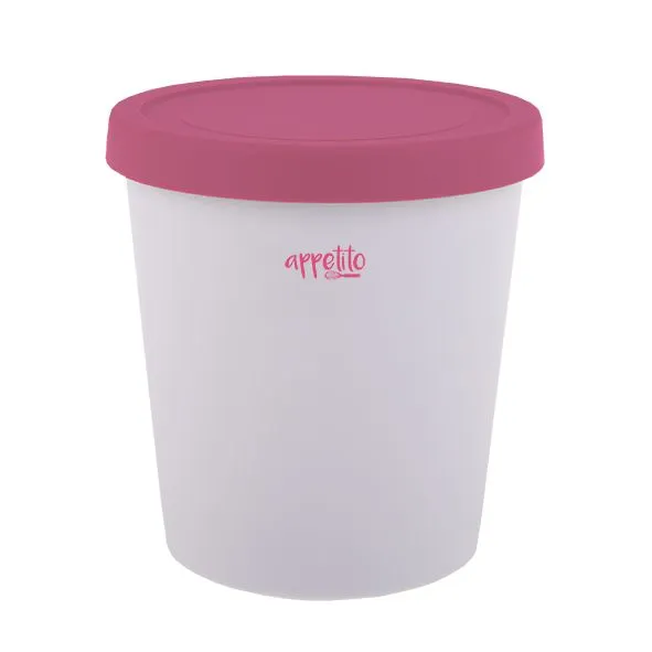 Appetito Round Ice Cream Tub 1L - Pink