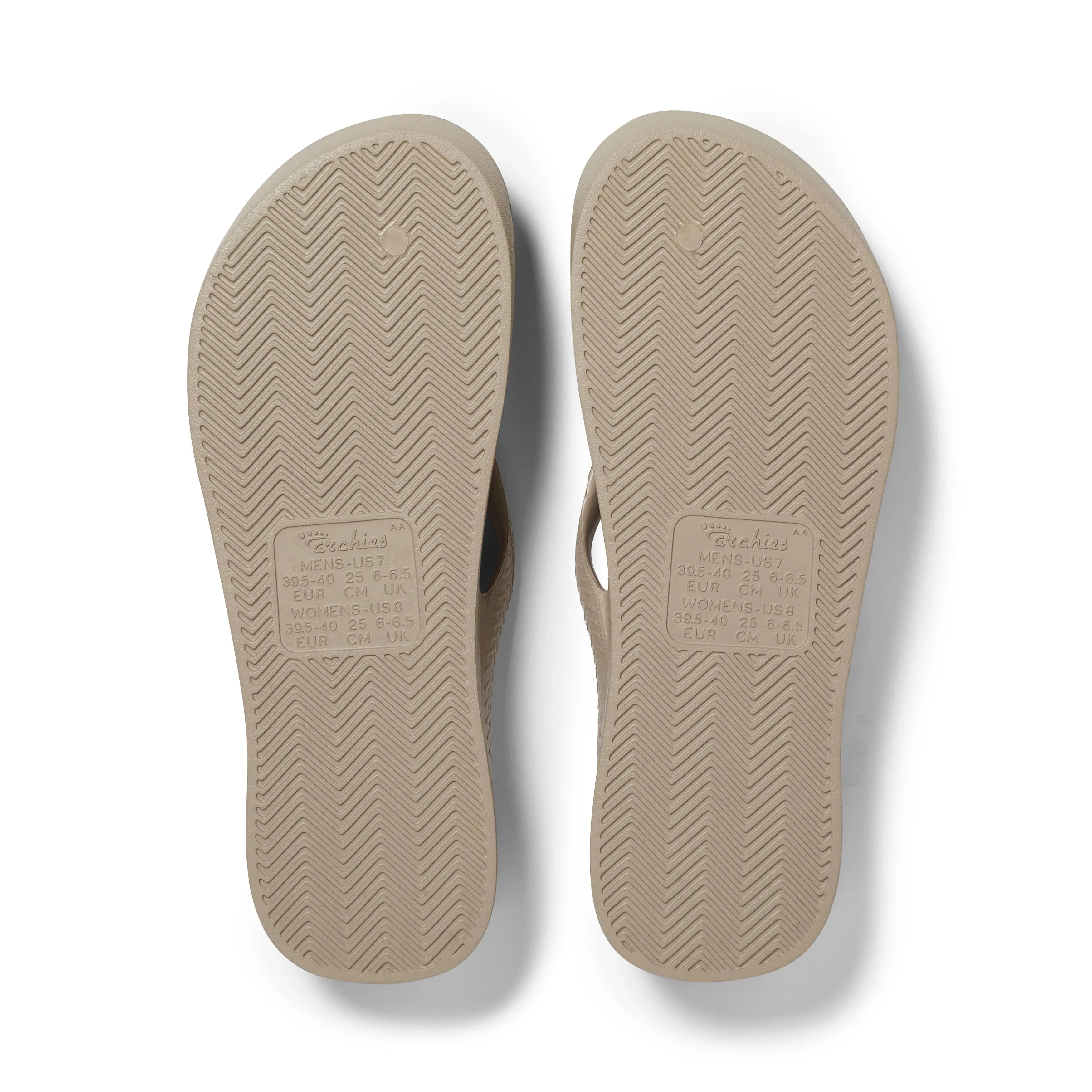 Archies Support Flip Flops - Taupe