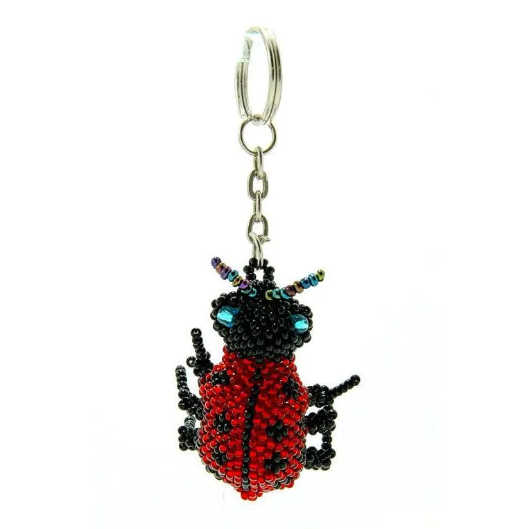 Assorted Beaded Keychain Tabletop Rotating Display