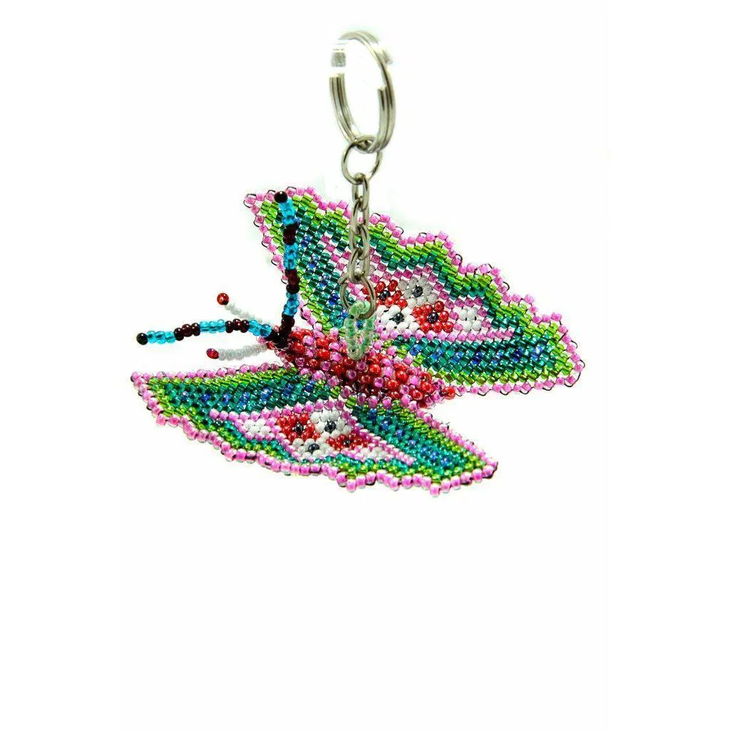 Assorted Beaded Keychain Tabletop Rotating Display