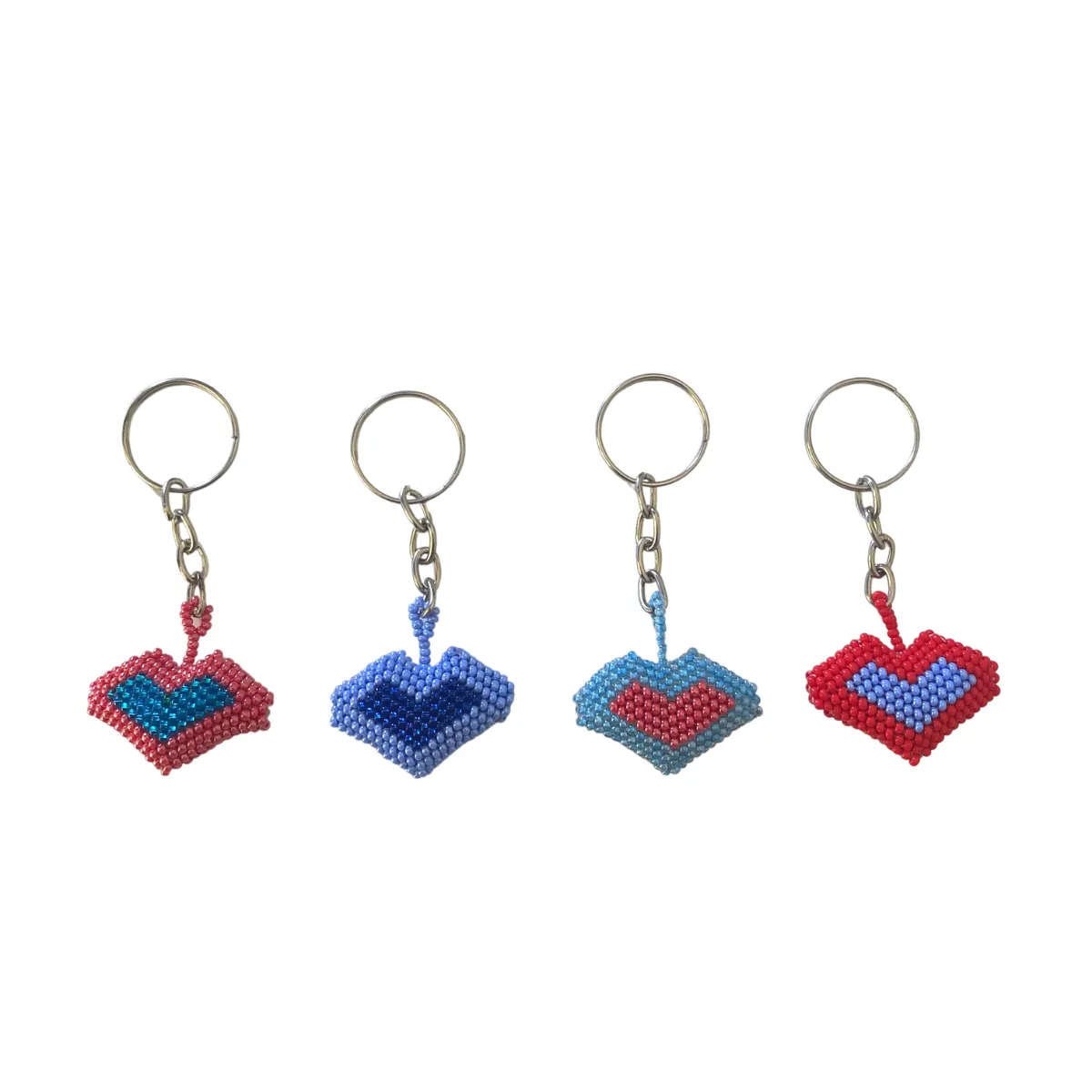 Assorted Beaded Keychain Tabletop Rotating Display