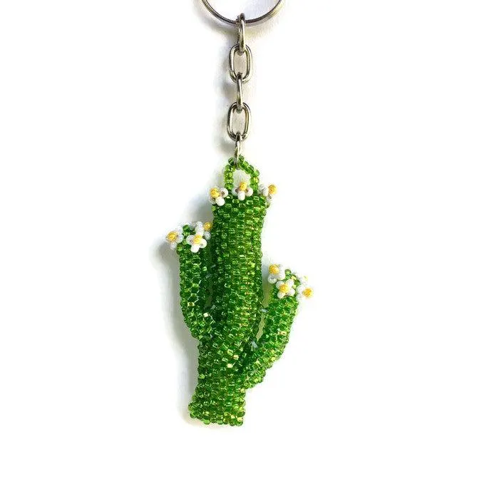 Assorted Beaded Keychain Tabletop Rotating Display