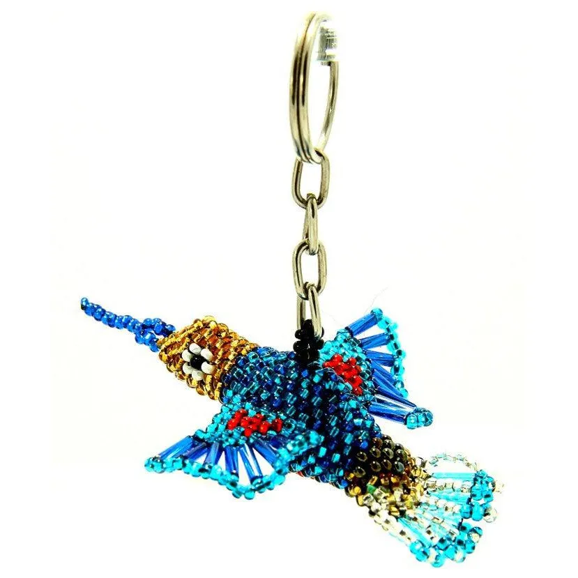 Assorted Beaded Keychain Tabletop Rotating Display