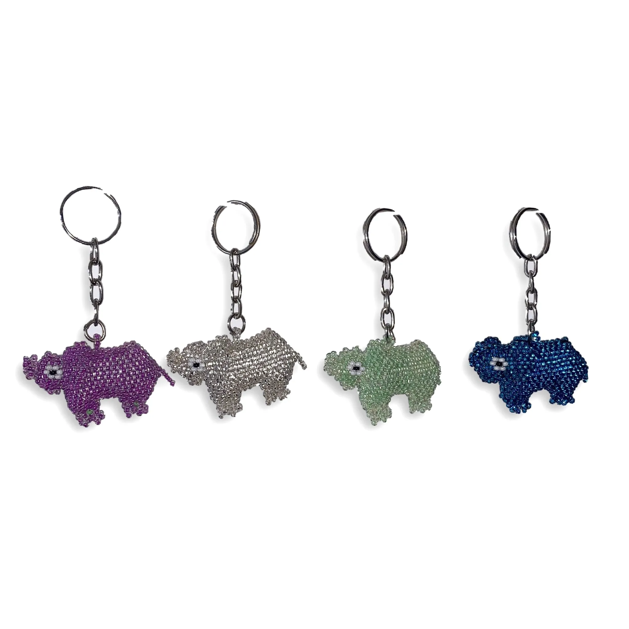 Assorted Beaded Keychain Tabletop Rotating Display