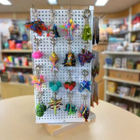 Assorted Beaded Keychain Tabletop Rotating Display