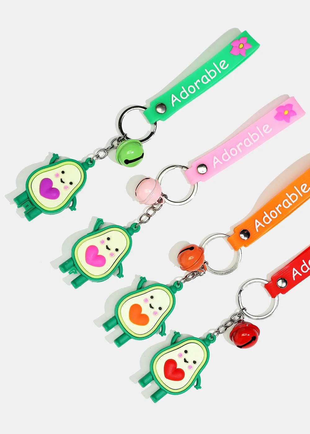 Avocado Keychain with Bell