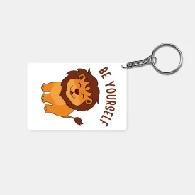 Be Yourself: Printed Rectangle Keychain