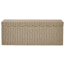 Belle Rattan Storage Bench Natural