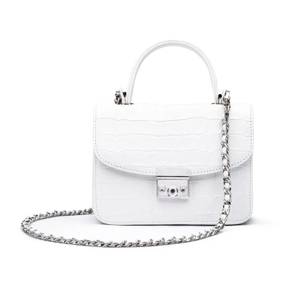 Betty Bag - White Croc