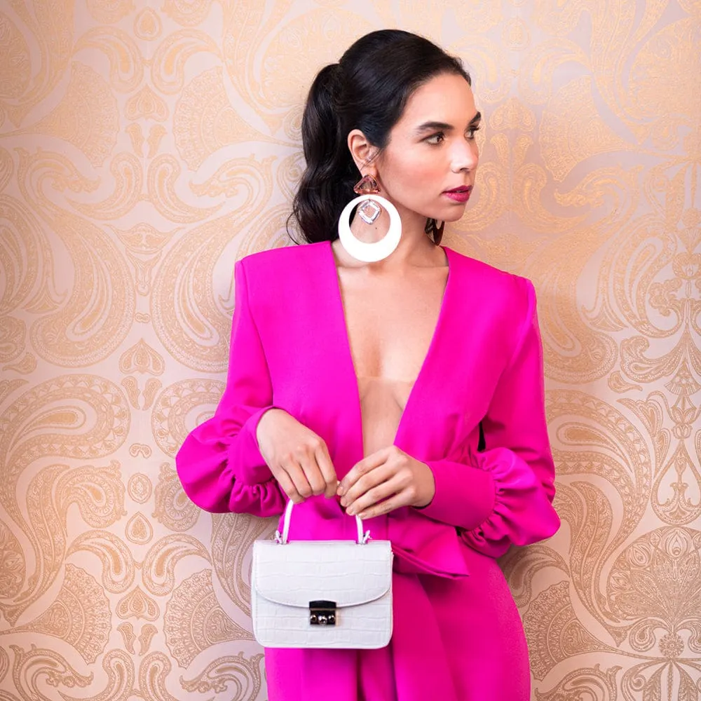 Betty Bag - White Croc
