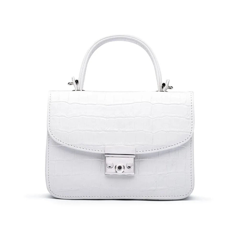 Betty Bag - White Croc