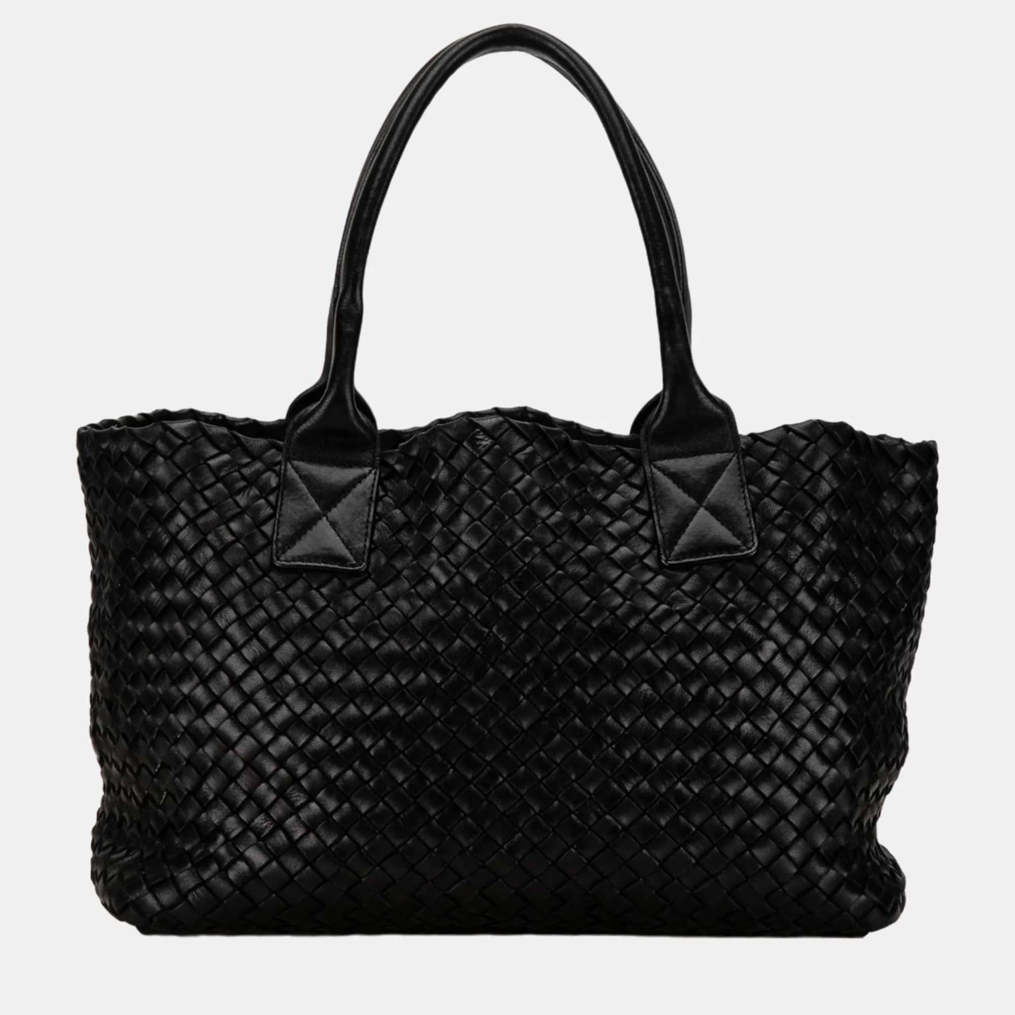Black Small Intrecciato Cabat Tote