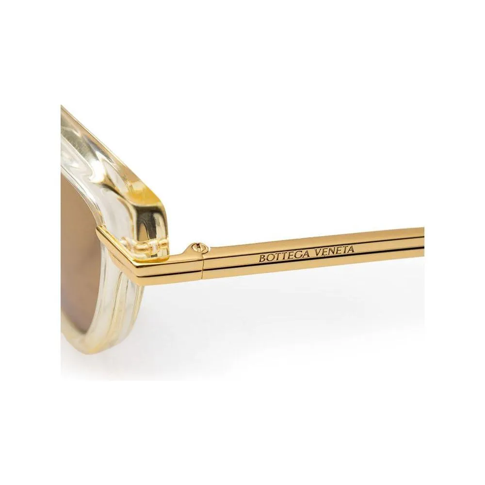 Bottega Veneta Beige Acetate Sunglasses