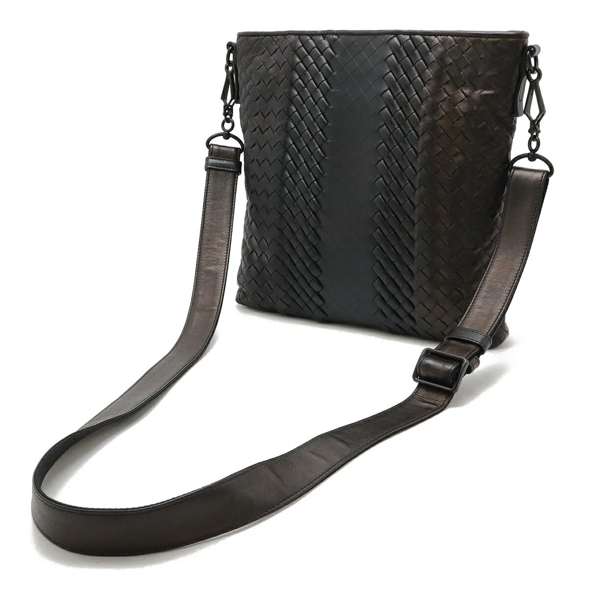 Bottega Veneta Leather Intreccio Shoulder Bag