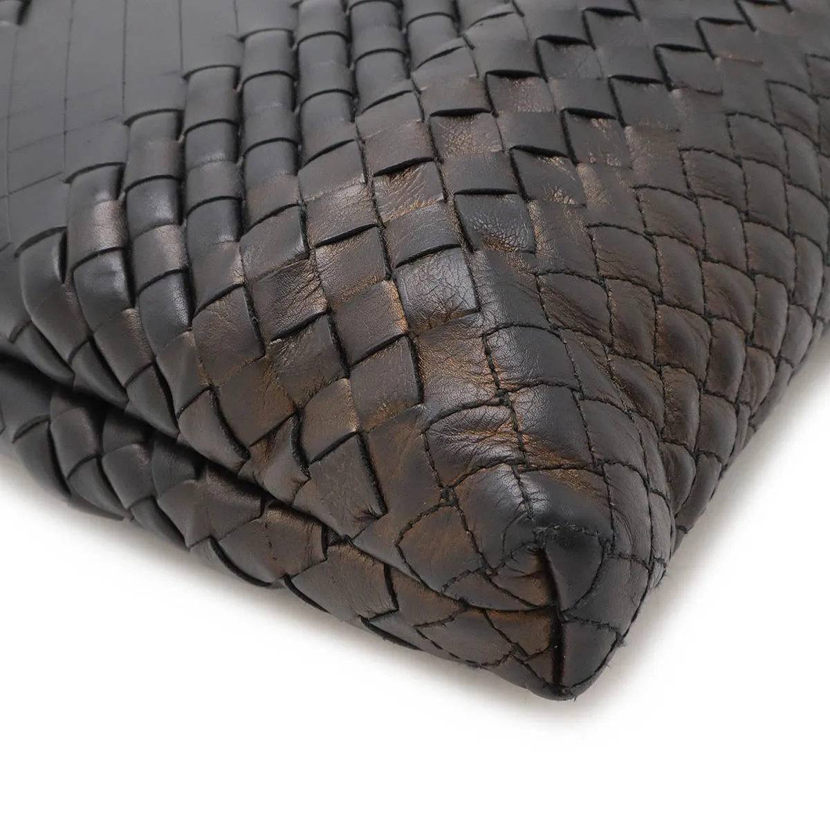 Bottega Veneta Leather Intreccio Shoulder Bag