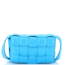 Cassette Crossbody Bag Padded Maxi Intrecciato Leather Small