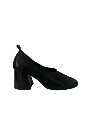 Celine Black Soft Leather Ballerina Heels. Size: 37