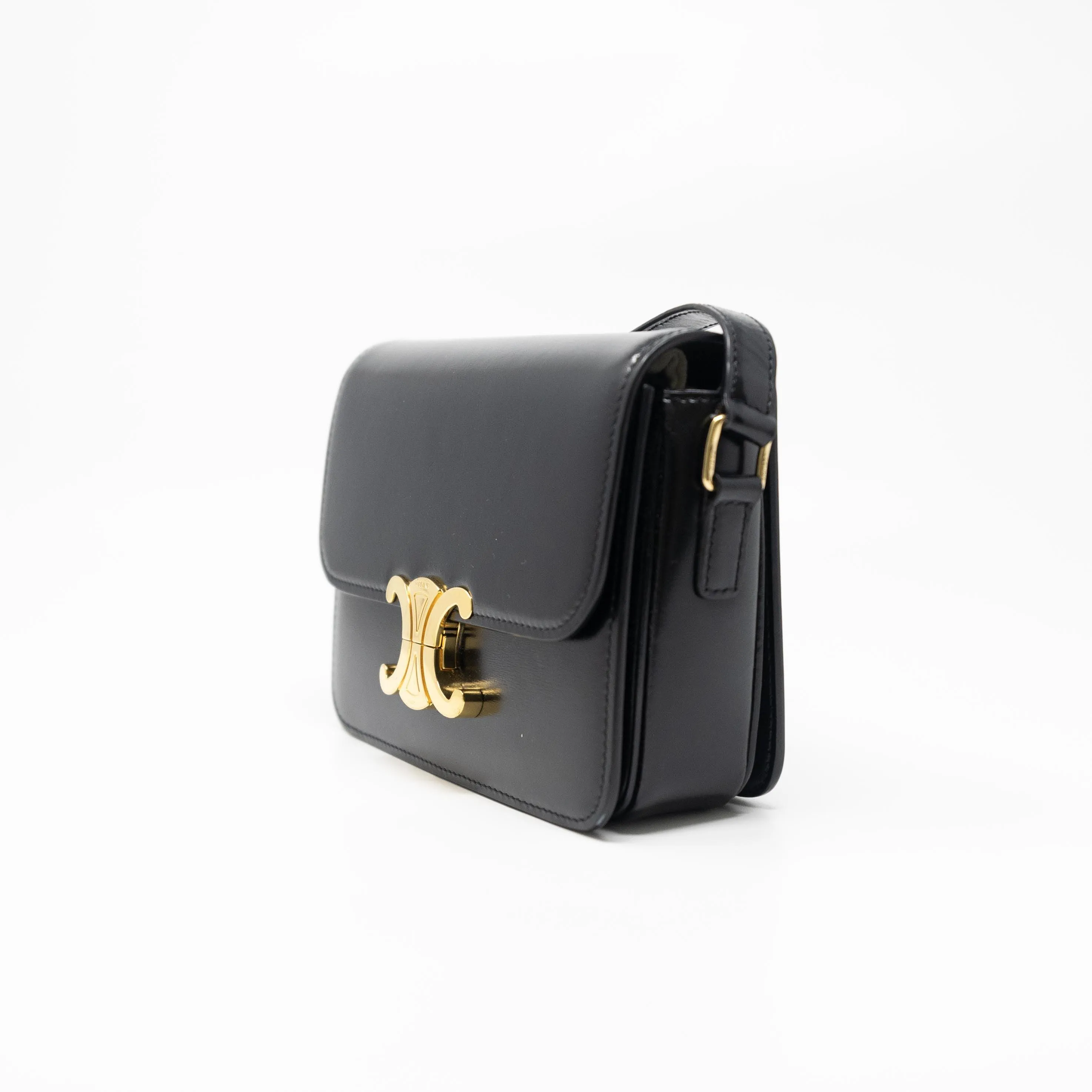 Celine Black Teen Triomphe Bag
