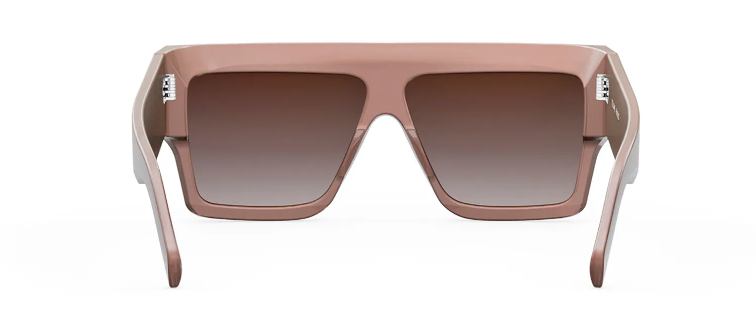 Celine BOLD 3 DOTS CL 40092 IN 45F Flattop Sunglasses