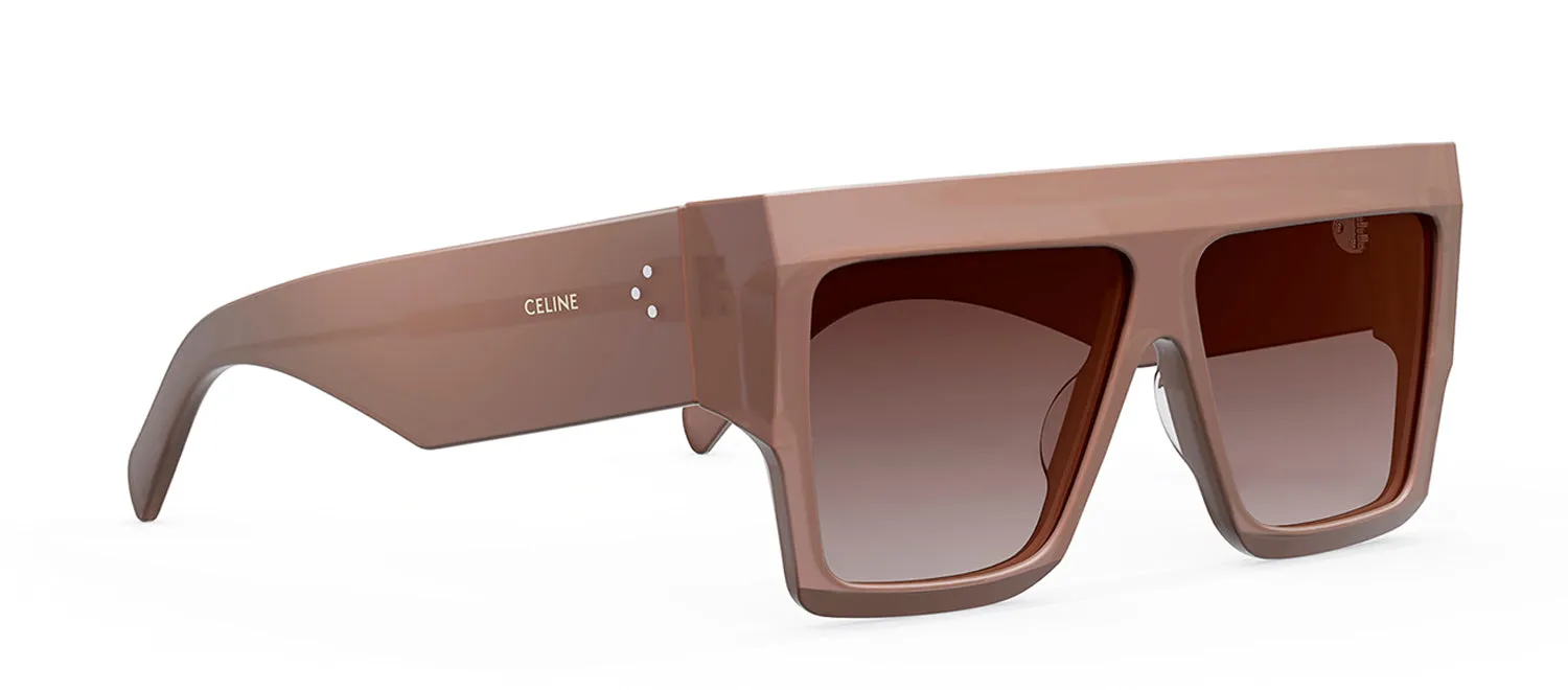 Celine BOLD 3 DOTS CL 40092 IN 45F Flattop Sunglasses