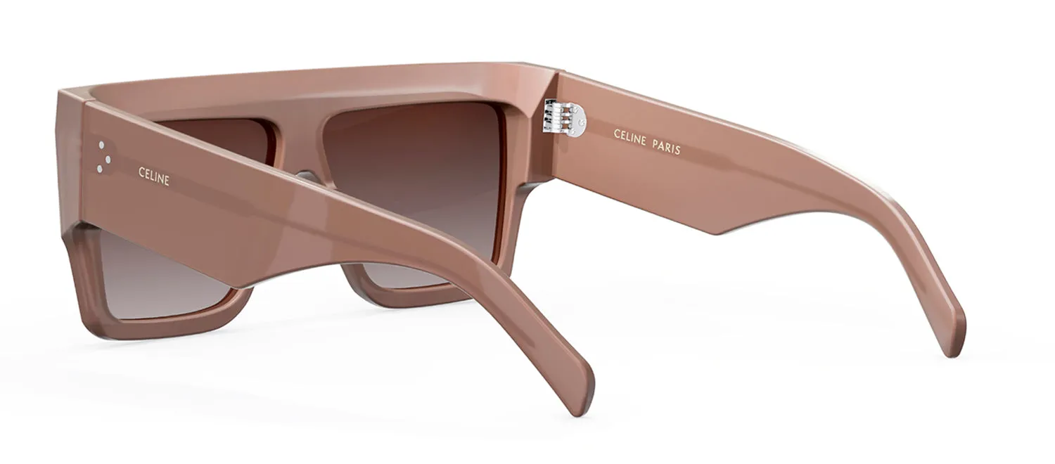 Celine BOLD 3 DOTS CL 40092 IN 45F Flattop Sunglasses