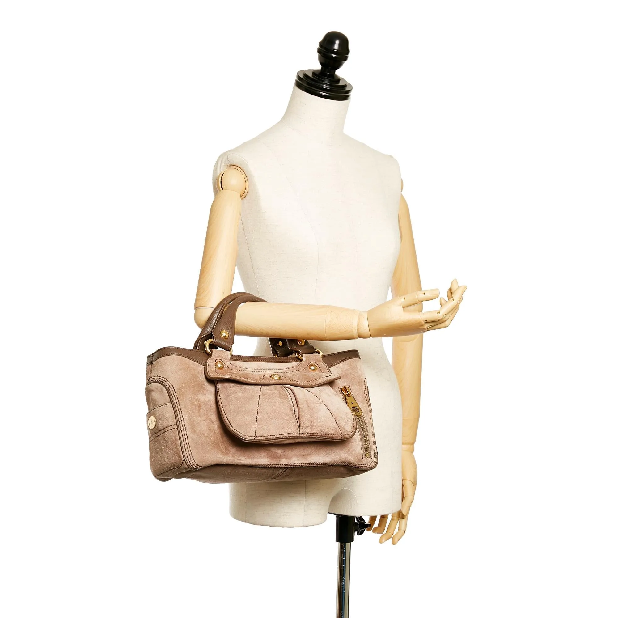 Celine Boogie Suede Leather Handbag (SHG-HzNOmg)