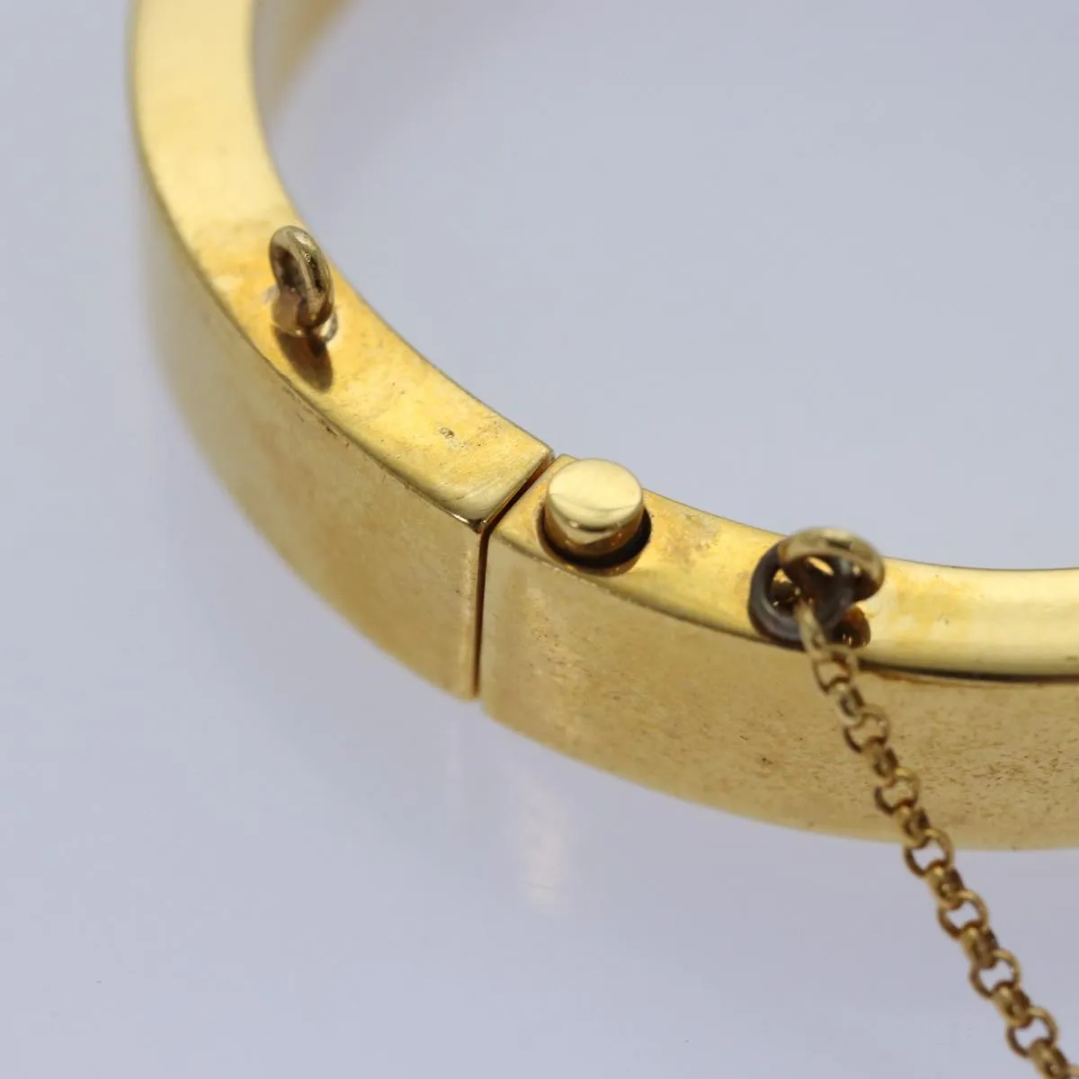 CELINE Bracelet metal Gold Auth ar12232