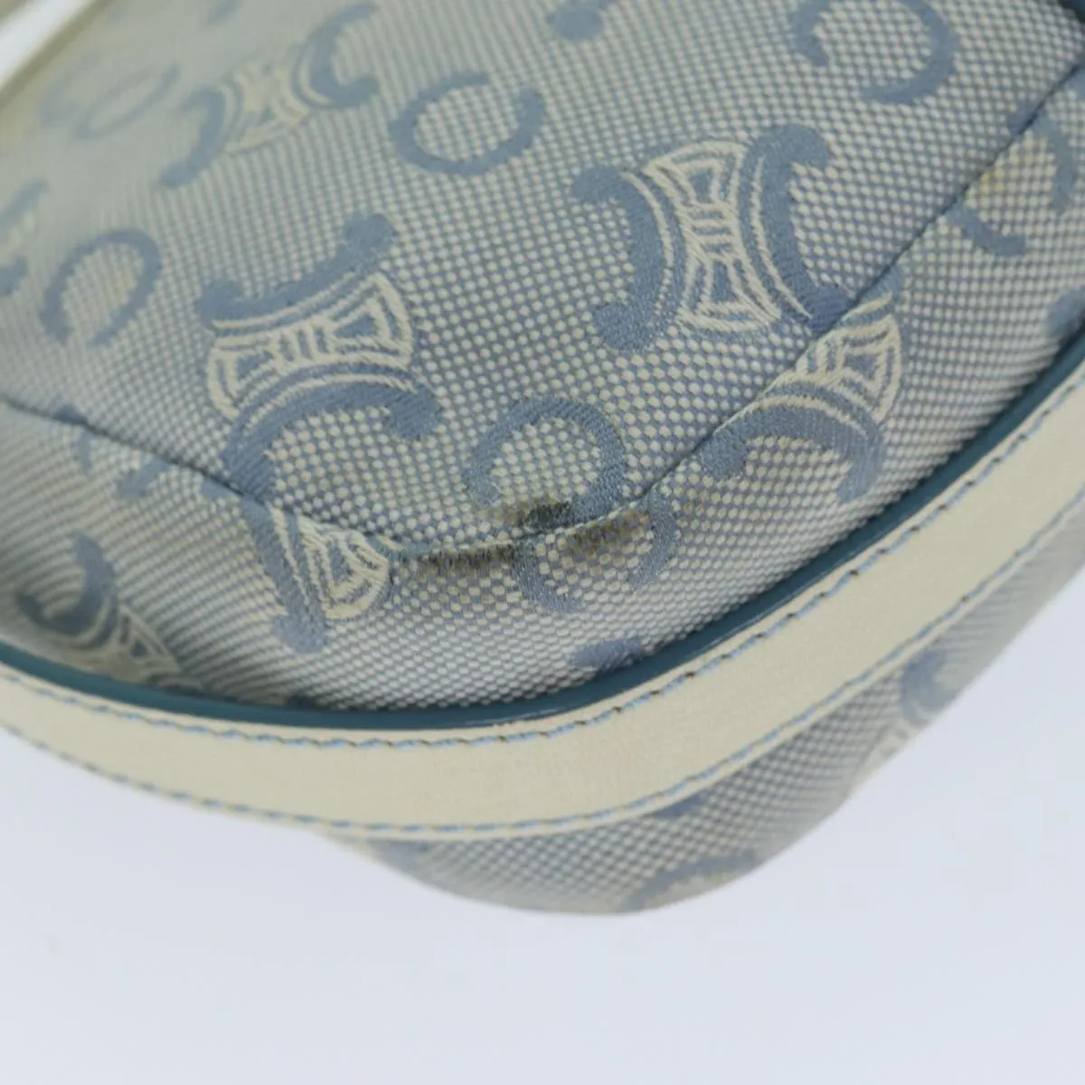 CELINE C Macadam Canvas Shoulder Bag Blue Auth bs14297