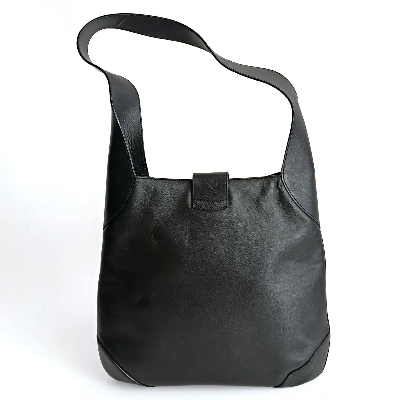 CELINE Celine Celine vintage black leather shoulder bag