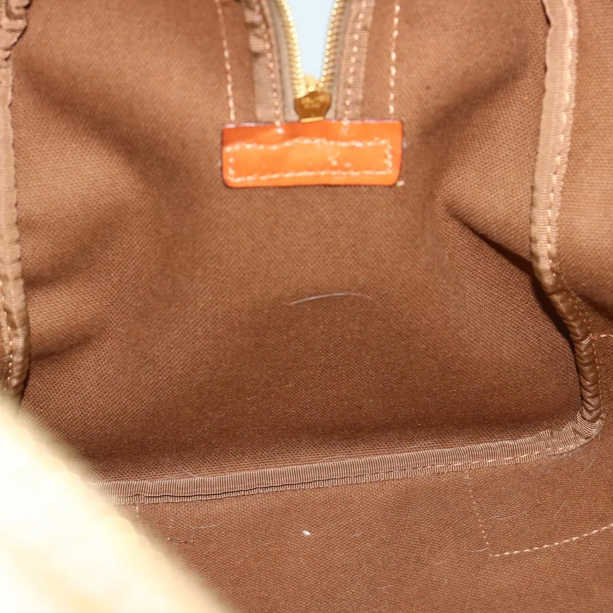 CELINE Macadam Canvas Boston Bag PVC Brown Auth 69631