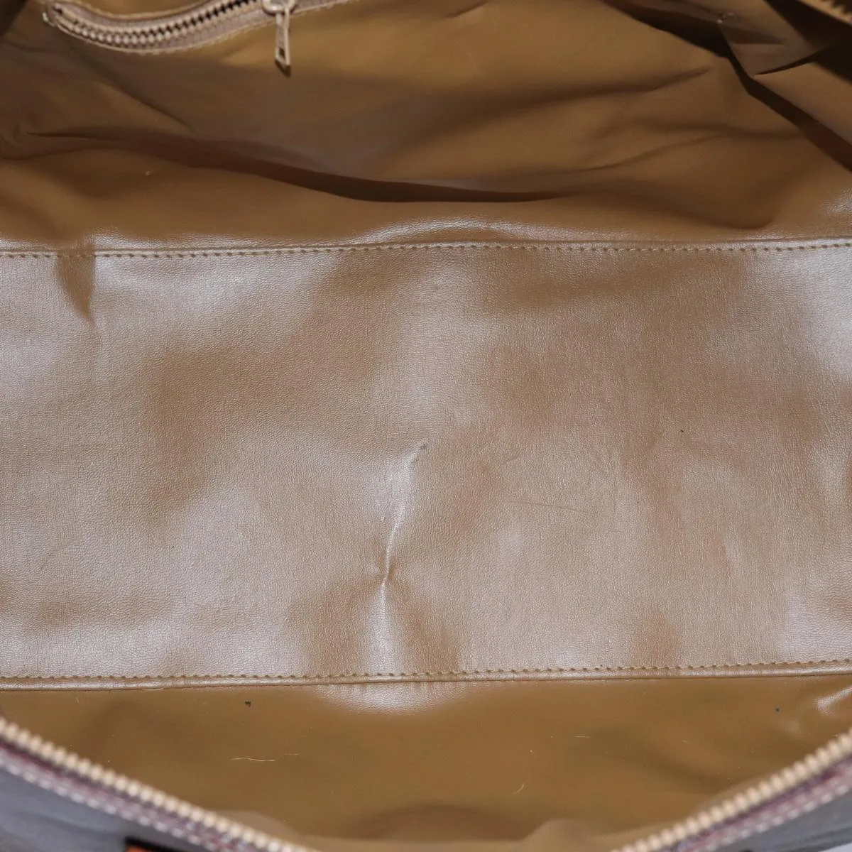 CELINE Macadam Canvas Boston Bag PVC Brown Auth 72587