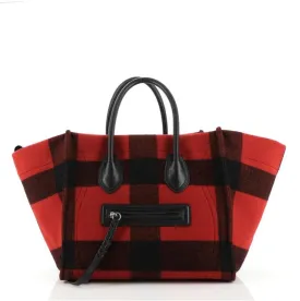 CELINE Phantom Printed Felt Mini Luggage Wool Bag