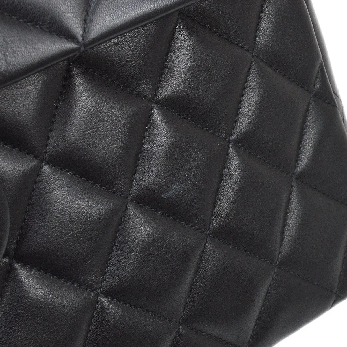 CHANEL 1994-1996 Classic Flap Maxi Black Lambskin 61466