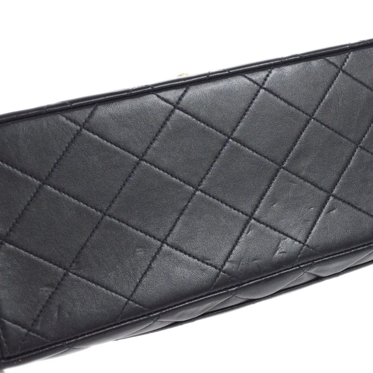 CHANEL 1994-1996 Classic Flap Maxi Black Lambskin 66455