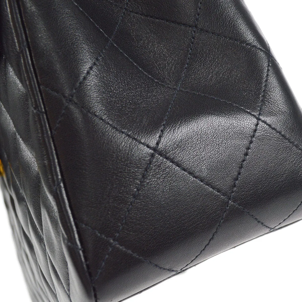 CHANEL 1994-1996 Classic Flap Maxi Black Lambskin 66455