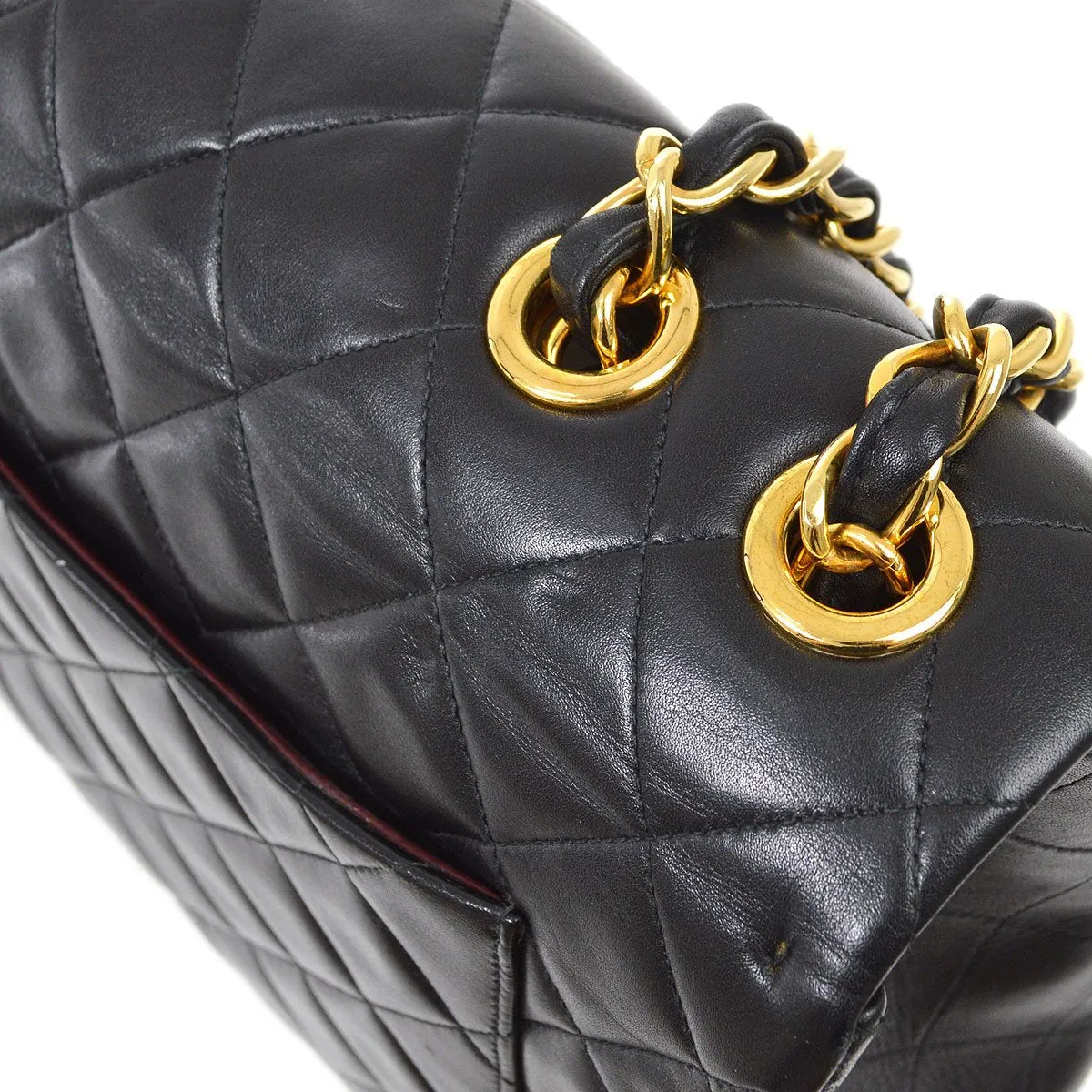 Chanel 1994-1996 Classic Flap Maxi Black Lambskin 92994