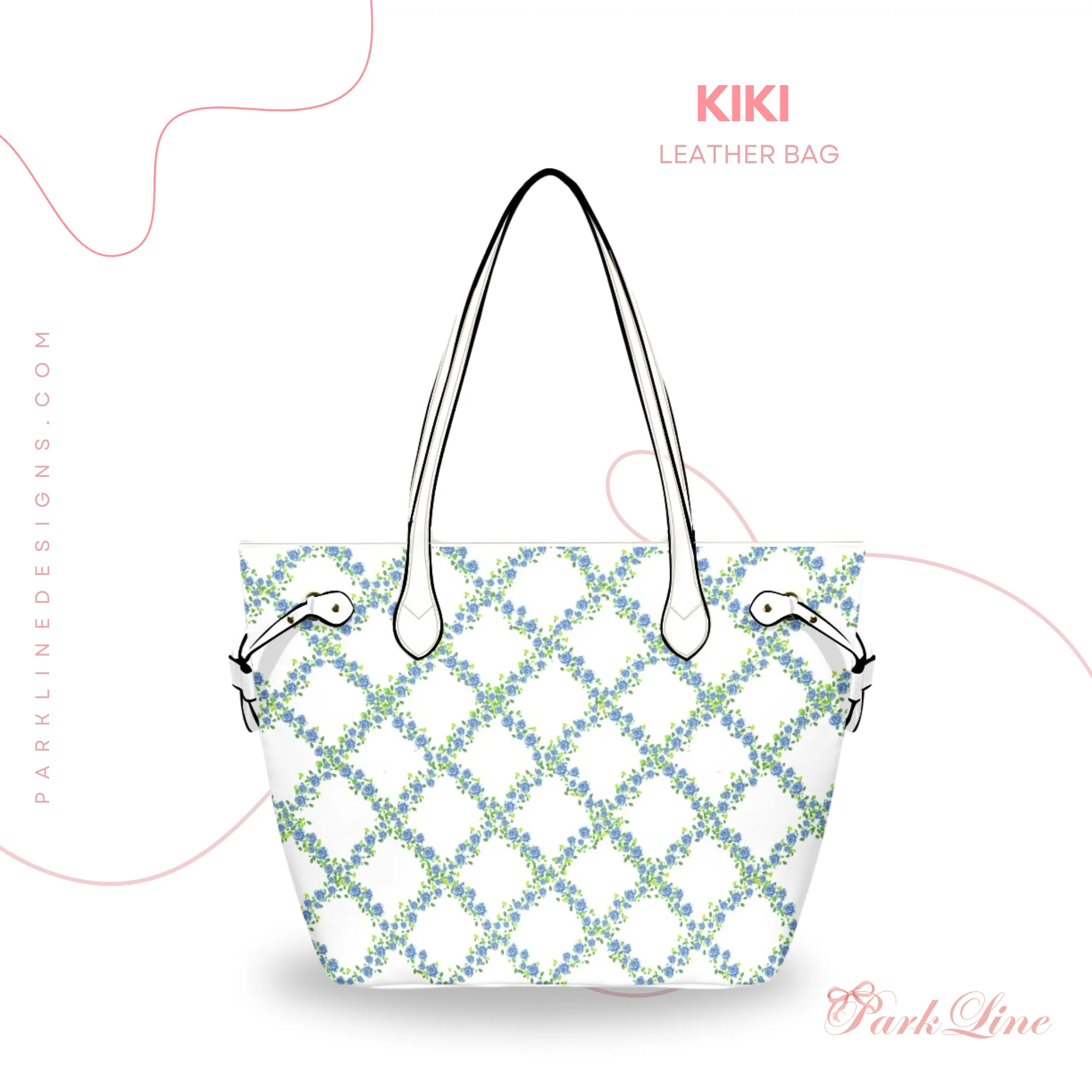 Claire Leather Bag | Heart, Flower and Bow Design | Perfect Gift for Her | Elegant & Durable Fashion Tote