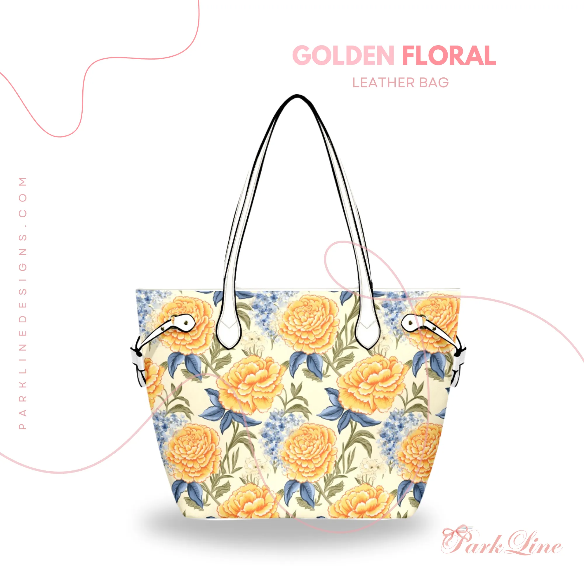 Claire Leather Bag | Heart, Flower and Bow Design | Perfect Gift for Her | Elegant & Durable Fashion Tote