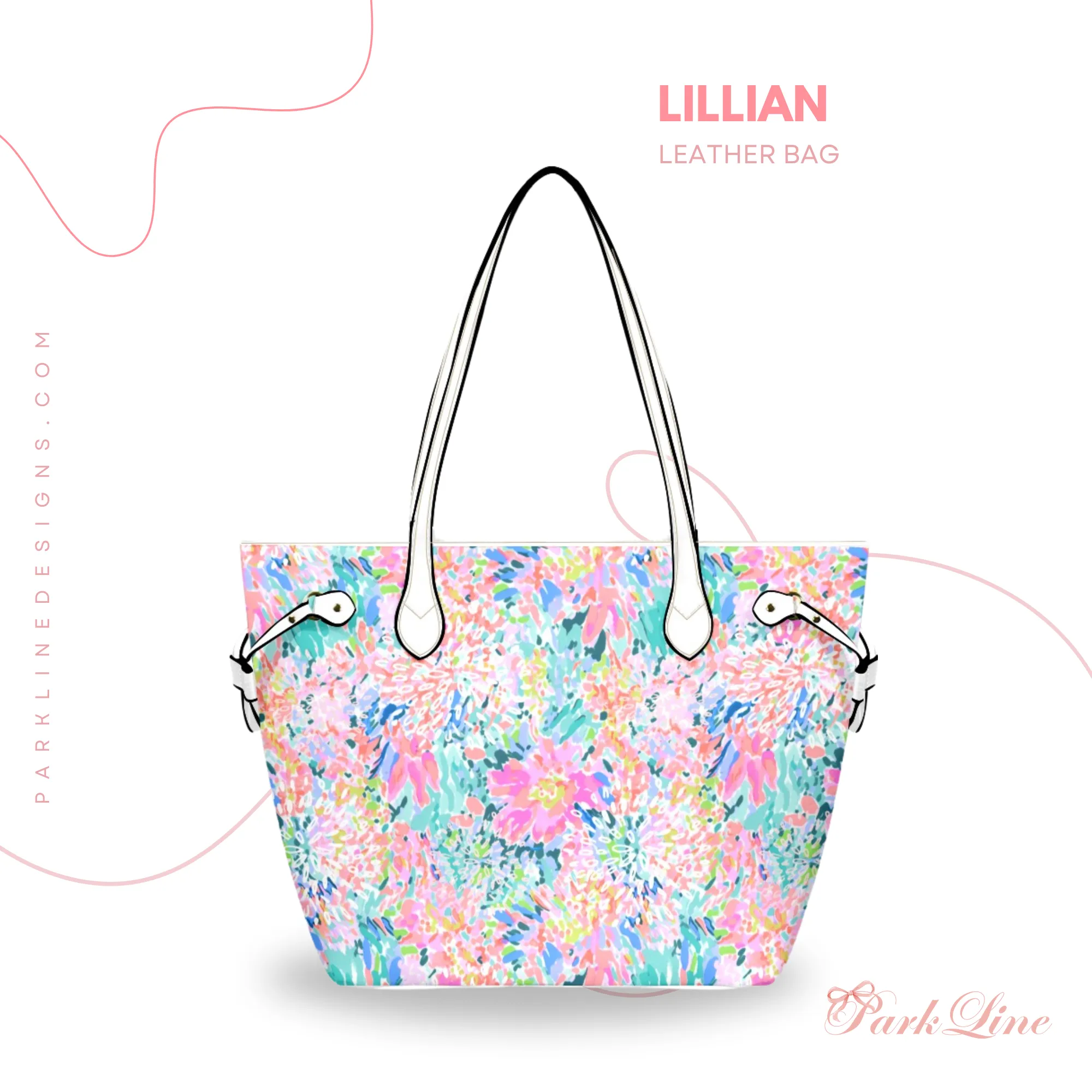 Claire Leather Bag | Heart, Flower and Bow Design | Perfect Gift for Her | Elegant & Durable Fashion Tote