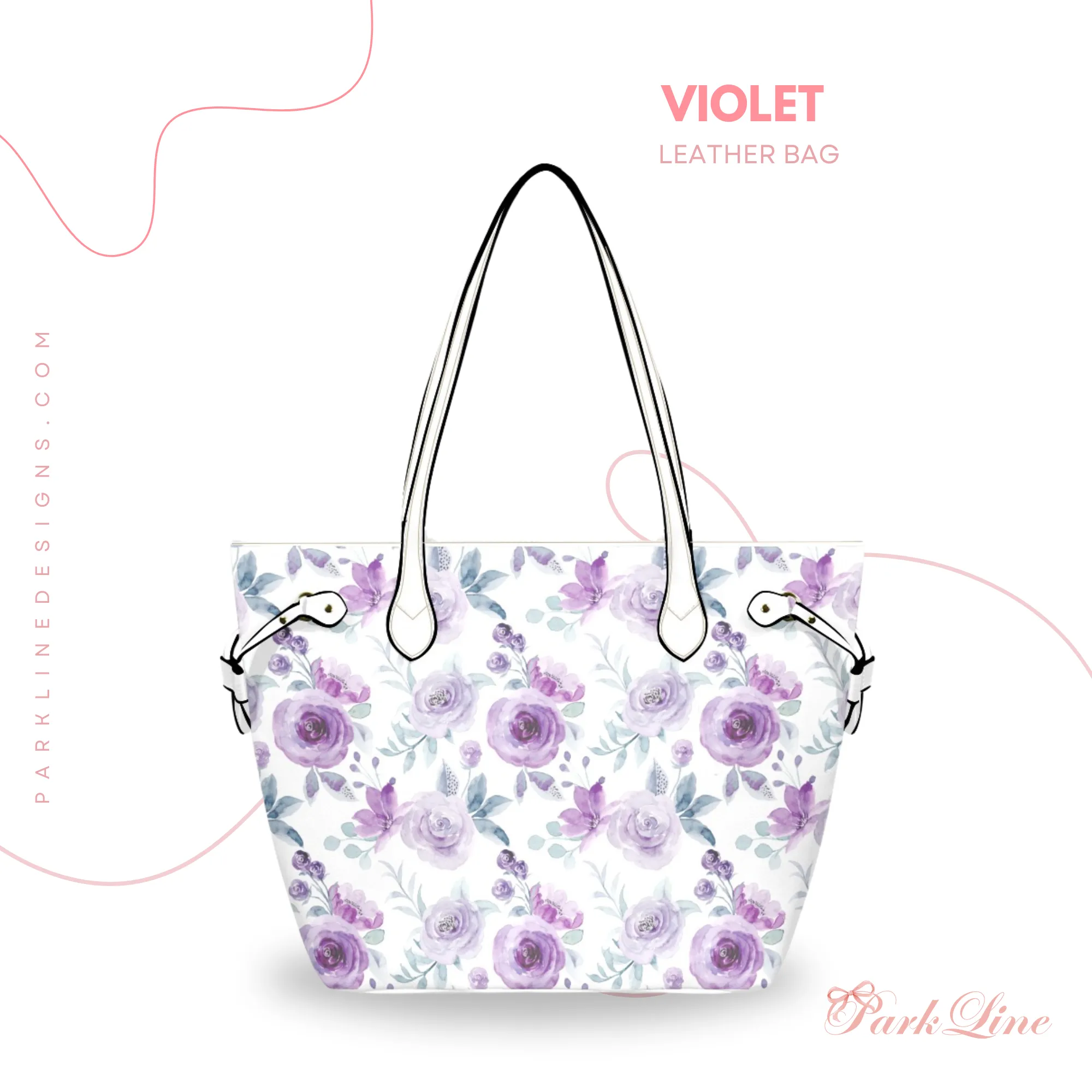 Claire Leather Bag | Heart, Flower and Bow Design | Perfect Gift for Her | Elegant & Durable Fashion Tote