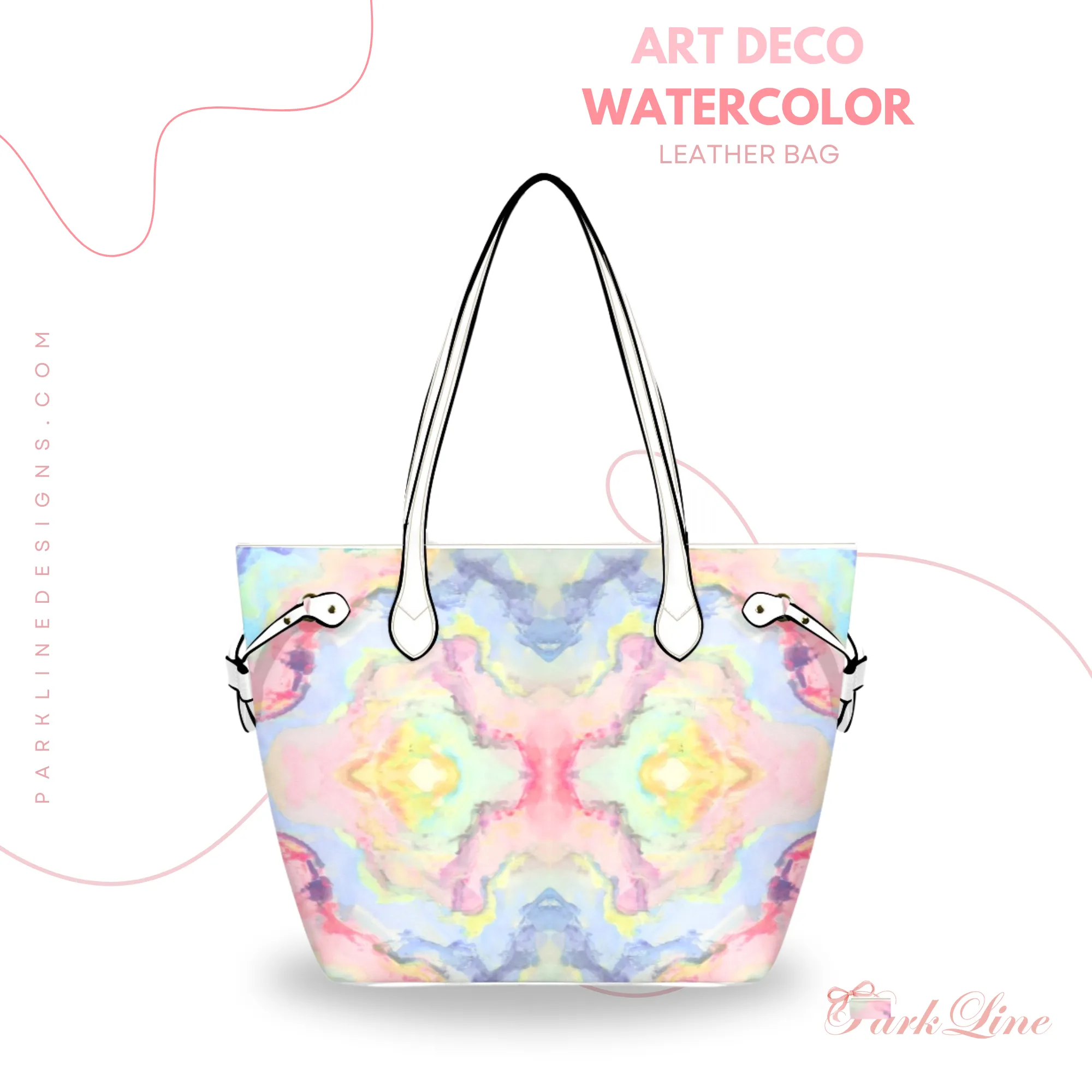 Claire Leather Bag | Heart, Flower and Bow Design | Perfect Gift for Her | Elegant & Durable Fashion Tote