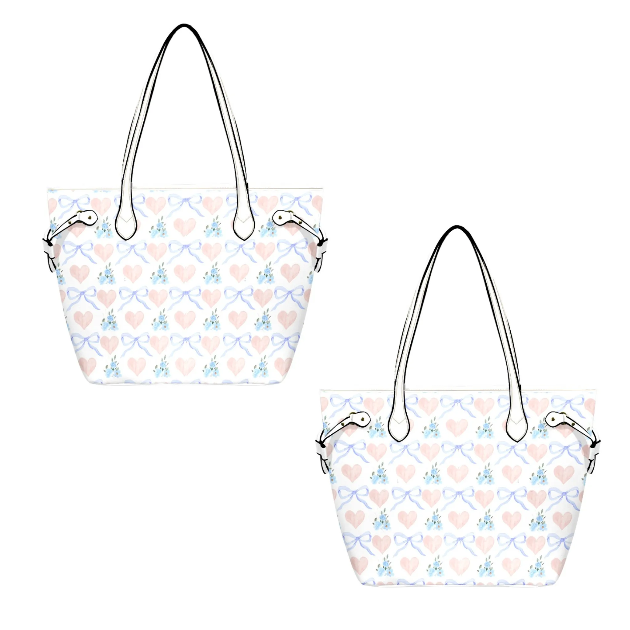Claire Leather Bag | Heart, Flower and Bow Design | Perfect Gift for Her | Elegant & Durable Fashion Tote