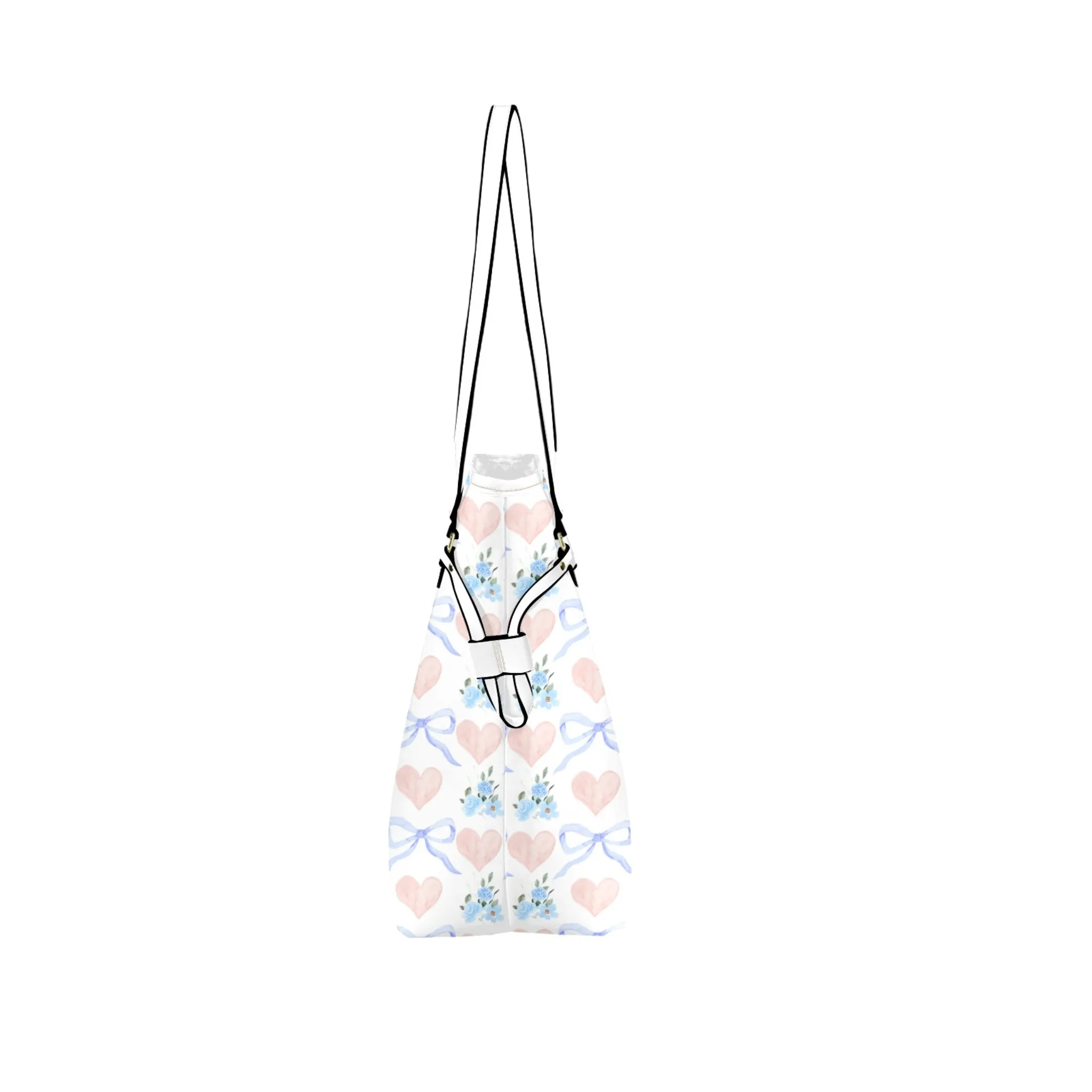 Claire Leather Bag | Heart, Flower and Bow Design | Perfect Gift for Her | Elegant & Durable Fashion Tote