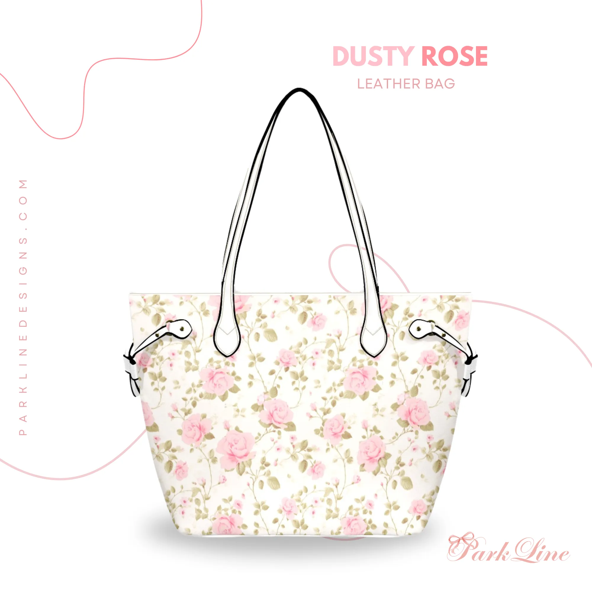 Claire Leather Bag | Heart, Flower and Bow Design | Perfect Gift for Her | Elegant & Durable Fashion Tote