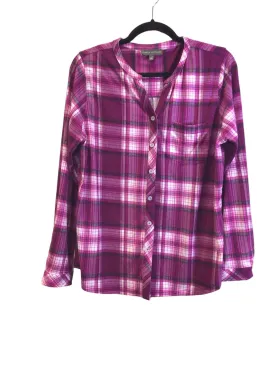 CLASSIC EDITIONS Women Button Down Tops Regular fit in Purple - L
